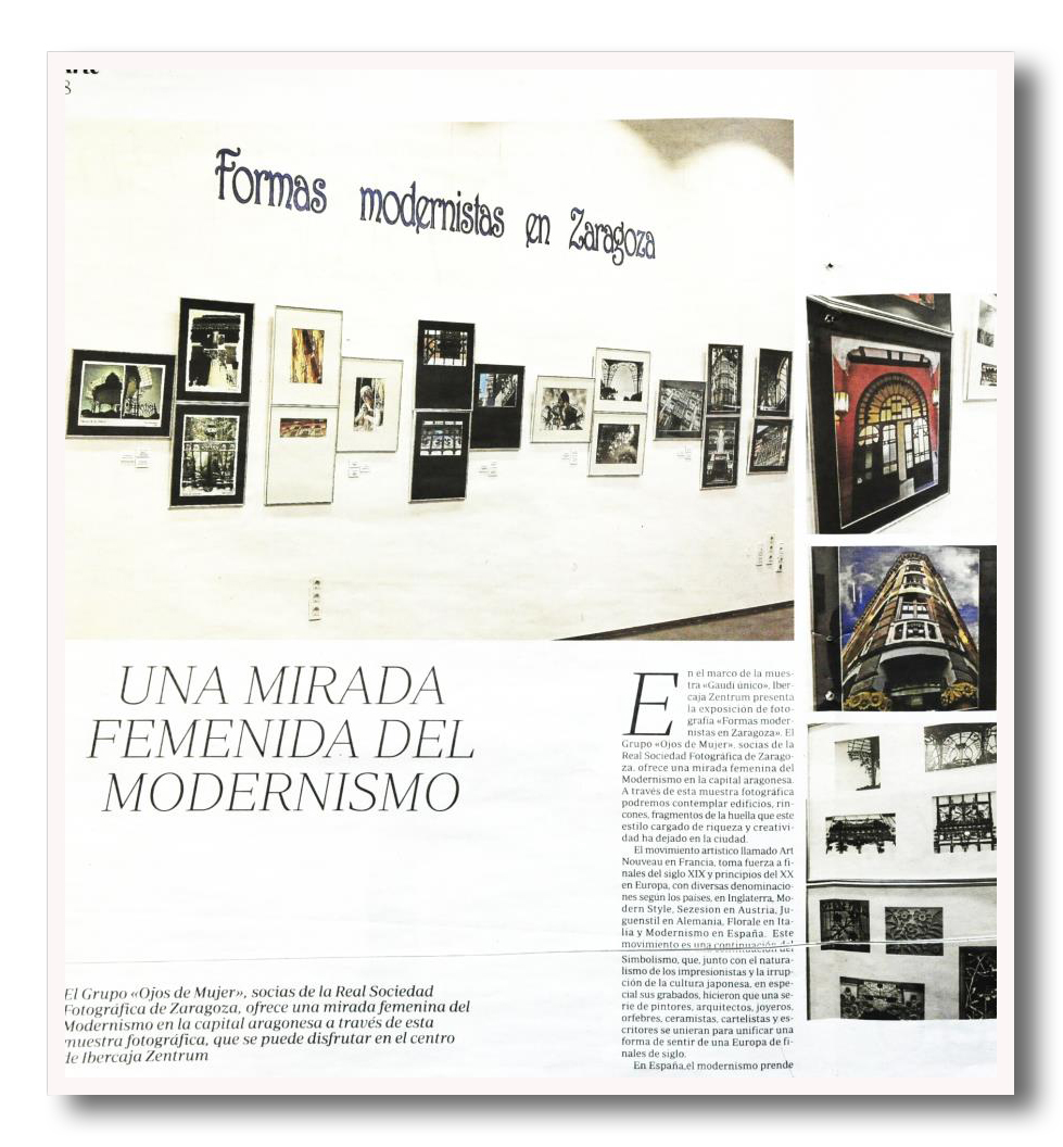 Artes y Letras.  24 de noviembre de 2012.  "Una mirada femenina del Modernismo"